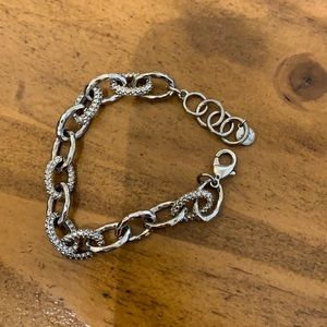 Stella and dot silver link bracelet
